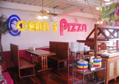 Interior of Oceans Pizza
